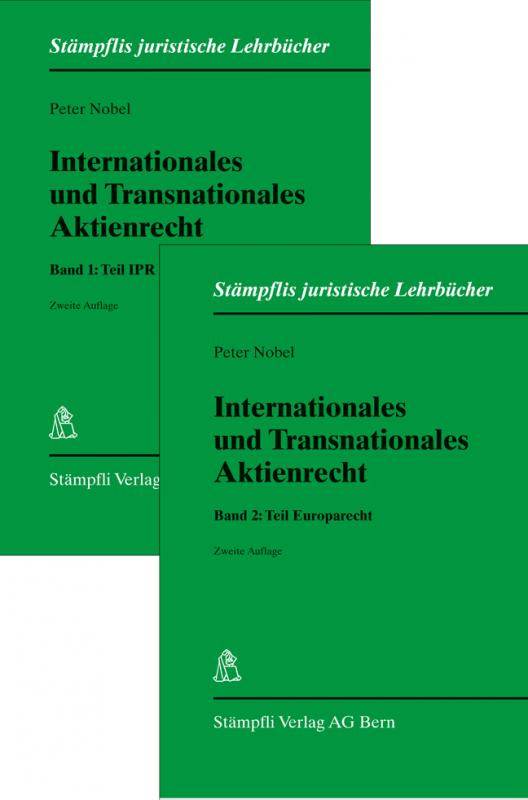 Cover-Bild Internationales und Transnationales Aktienrecht 1 und 2.