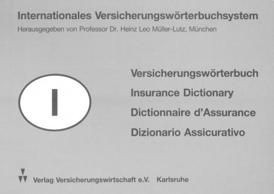 Cover-Bild Internationales Versicherungswörterbuchsystem