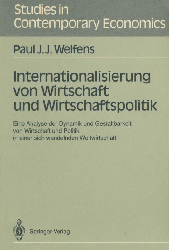 Cover-Bild Internationalisierung von Wirtschaft und Wirtschaftspolitik