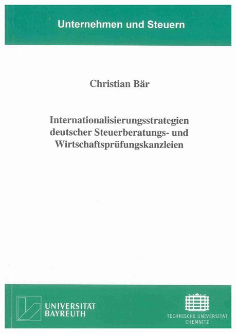Cover-Bild Internationalisierungsstrategien deutscher Steuerberatungs- und Wirtschaftsprüfungskanzleien
