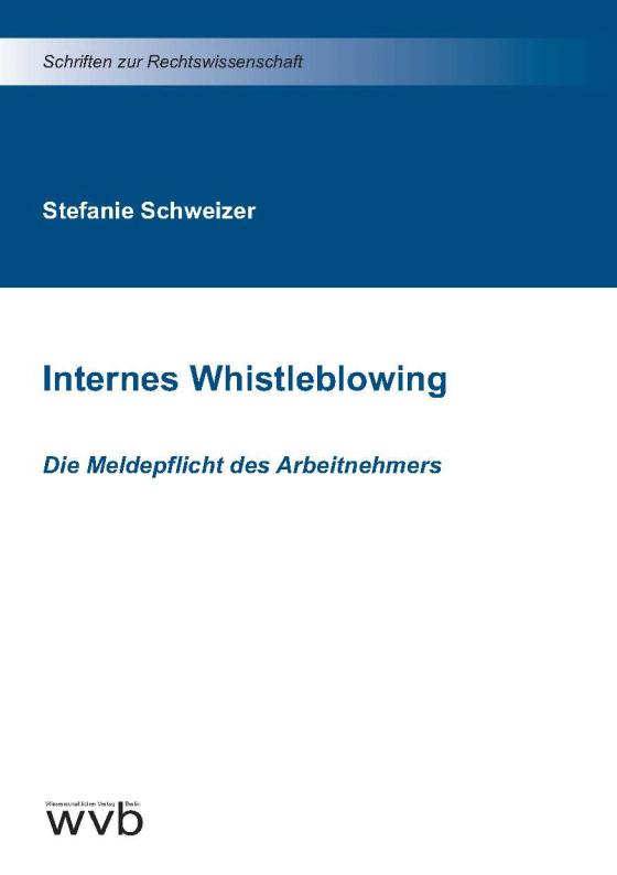 Cover-Bild Internes Whistleblowing