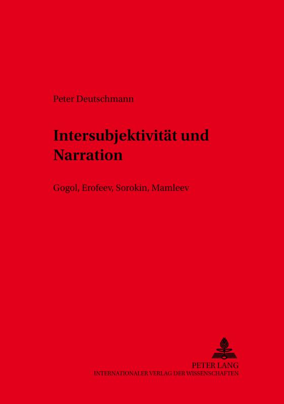 Cover-Bild Intersubjektivität und Narration