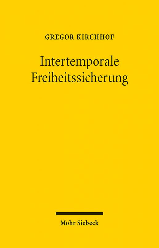 Cover-Bild Intertemporale Freiheitssicherung