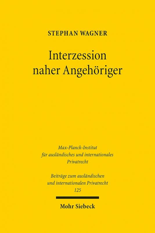 Cover-Bild Interzession naher Angehöriger