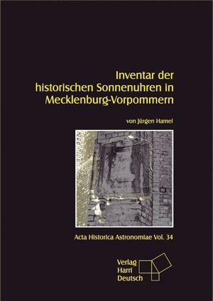 Cover-Bild Inventar der historischen Sonnenuhren in Mecklenburg-Vorpommern