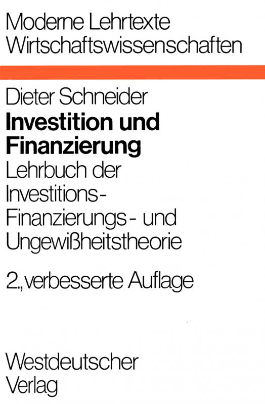 Cover-Bild Investition und Finanzierung