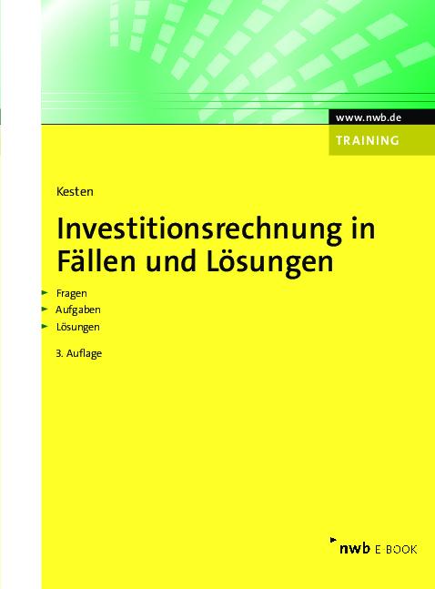 Cover-Bild Investitionsrechnung in Fällen und Lösungen