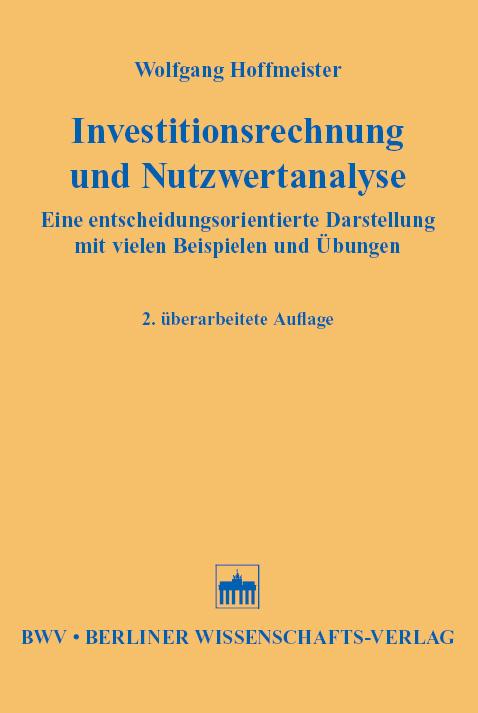 Cover-Bild Investitionsrechnung und Nutzwertanalyse