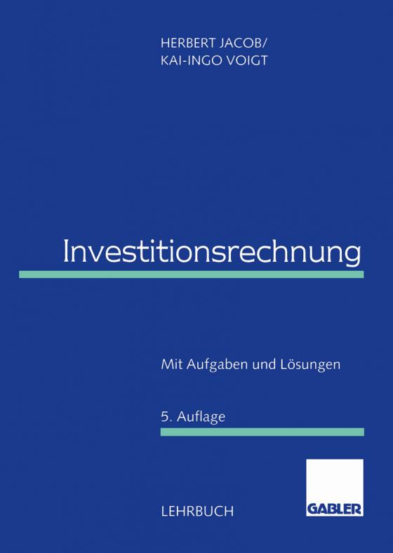 Cover-Bild Investitionsrechnung