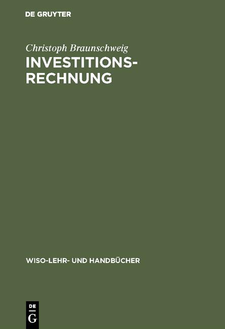 Cover-Bild Investitionsrechnung