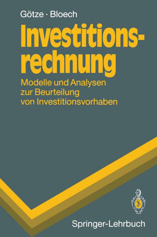 Cover-Bild Investitionsrechnung