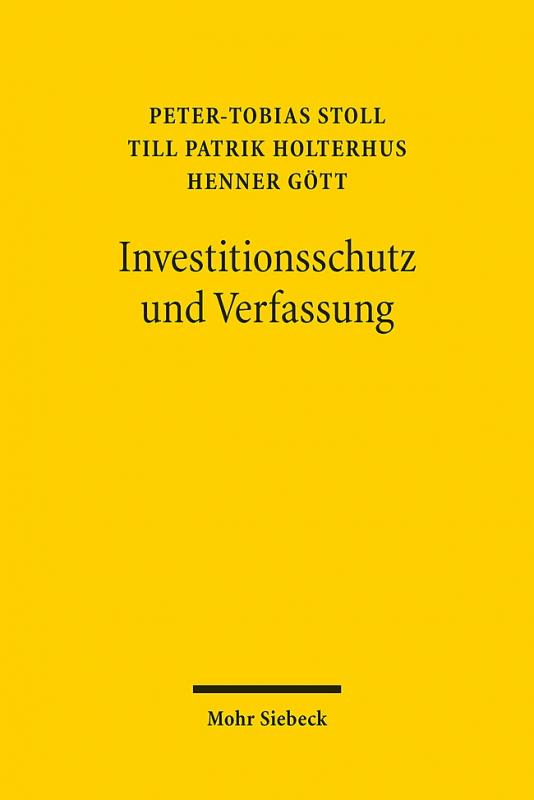Cover-Bild Investitionsschutz und Verfassung