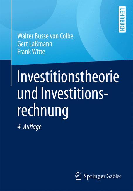 Cover-Bild Investitionstheorie und Investitionsrechnung