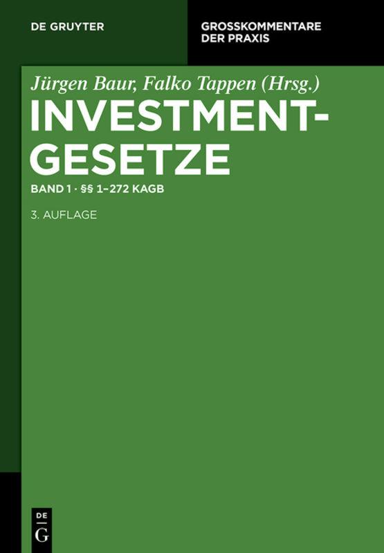 Cover-Bild Investmentgesetze / §§ 1 - 272 KAGB