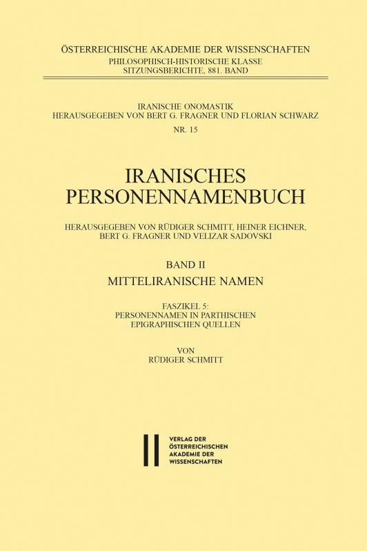 Cover-Bild Iranisches Personennamenbuch Band II/Faszikel 5: Mitteliranische Namen