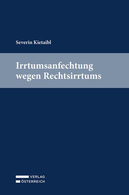 Cover-Bild Irrtumsanfechtung wegen Rechtsirrtums