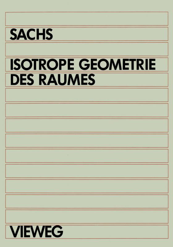 Cover-Bild Isotrope Geometrie des Raumes