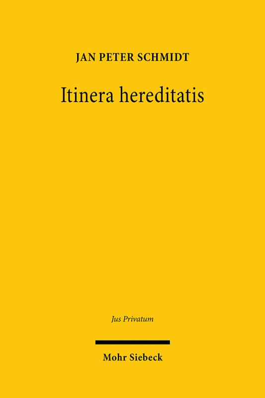 Cover-Bild Itinera hereditatis