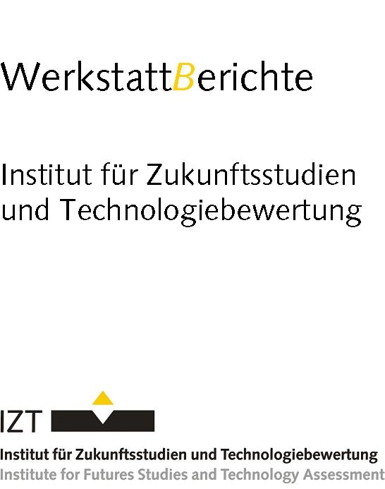 Cover-Bild IZT–Zukunftspreis 2008