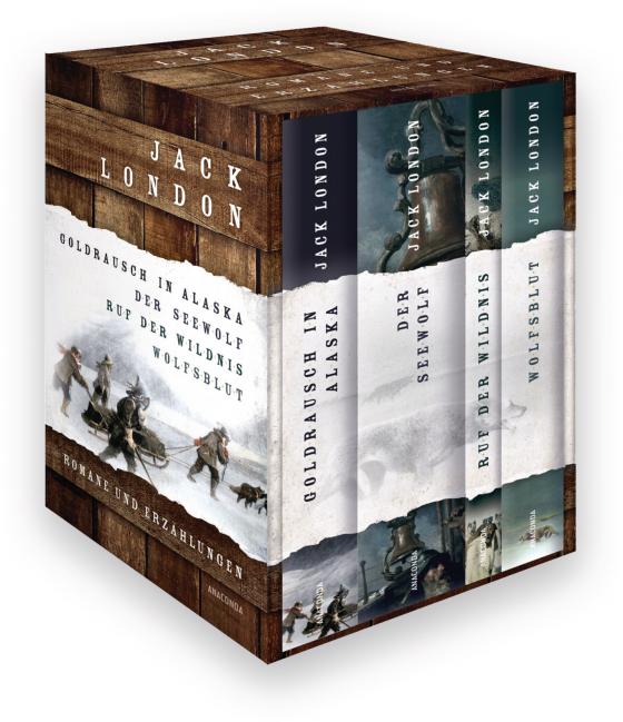Cover-Bild Jack London, Romane und Erzählungen (Goldrausch in Alaska - Der Seewolf - Ruf der Wildnis - Wolfsblut) (4 Bände im Schuber)