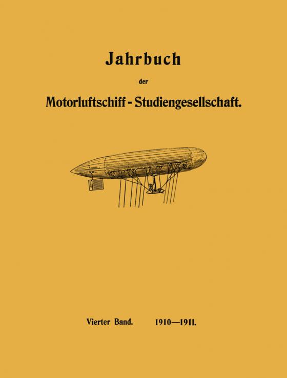 Cover-Bild Jahrbuch der Motorluftschiff-Studiengesellschaft