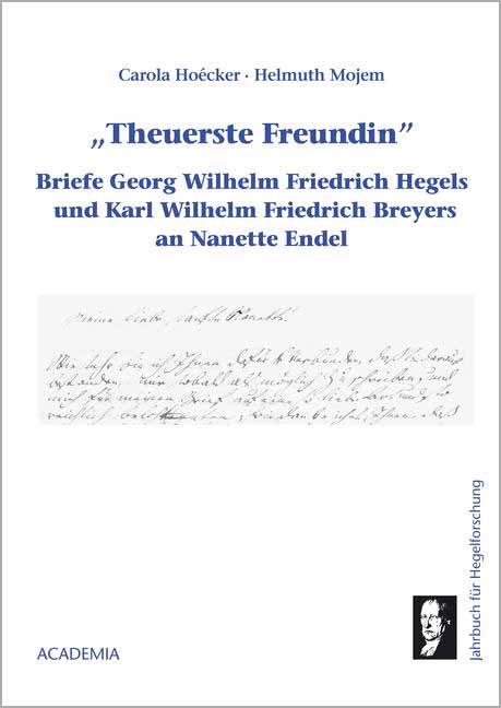 Cover-Bild Jahrbuch für Hegelforschung / Theuerste Freundin