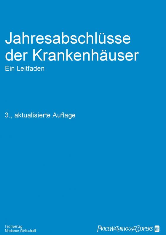 Cover-Bild Jahresabschlüsse der Krankenhäuser