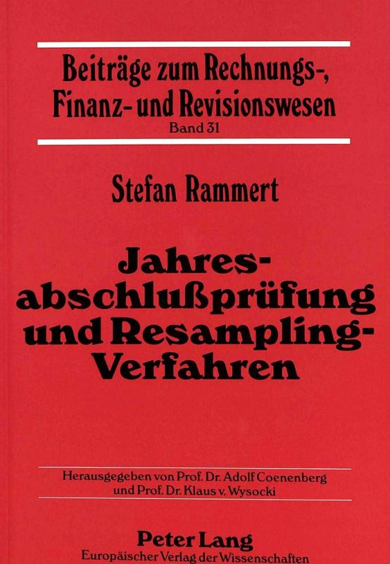 Cover-Bild Jahresabschlußprüfung und Resampling-Verfahren