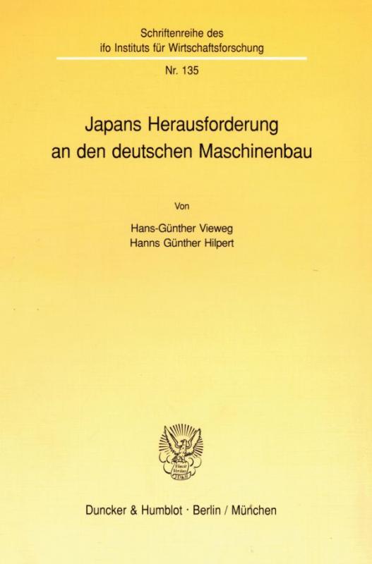 Cover-Bild Japans Herausforderung an den deutschen Maschinenbau.
