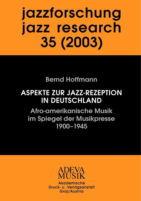 Cover-Bild Jazzforschung - Jazz Research / Jazzforschung - Jazz Research