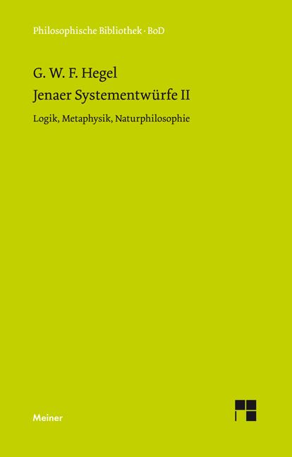 Cover-Bild Jenaer Systementwürfe II