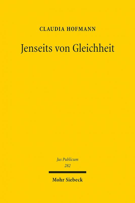 Cover-Bild Jenseits von Gleichheit