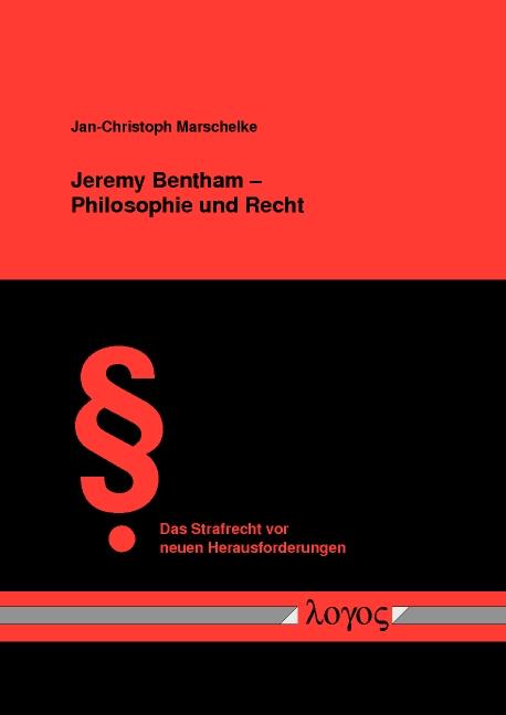 Cover-Bild Jeremy Bentham -- Philosophie und Recht