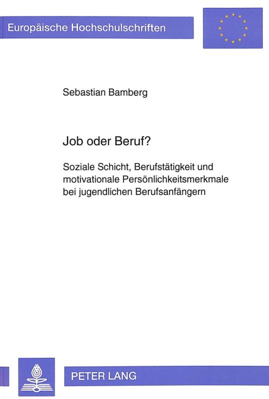 Cover-Bild Job oder Beruf?