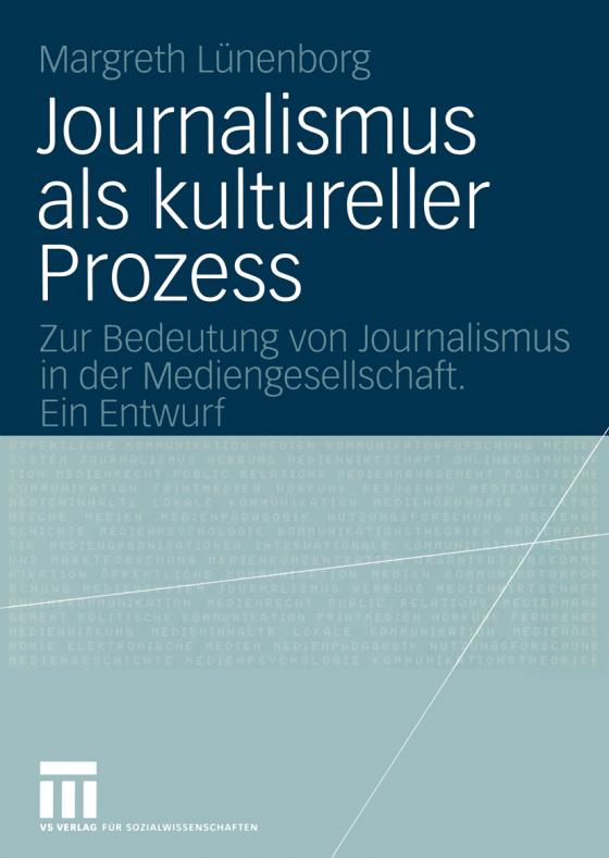 Cover-Bild Journalismus als kultureller Prozess