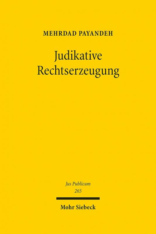 Cover-Bild Judikative Rechtserzeugung