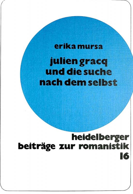 Cover-Bild Julien Gracq und die Suche nach dem Selbst