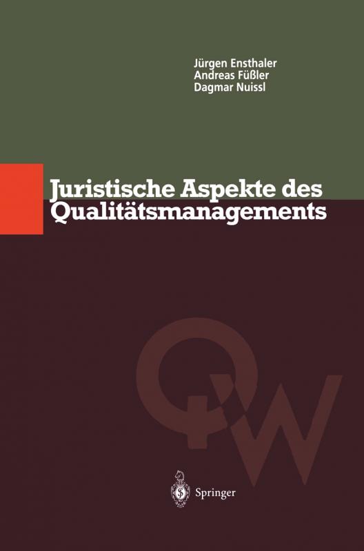 Cover-Bild Juristische Aspekte des Qualitätsmanagements