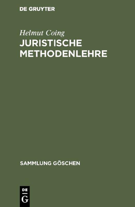 Cover-Bild Juristische Methodenlehre