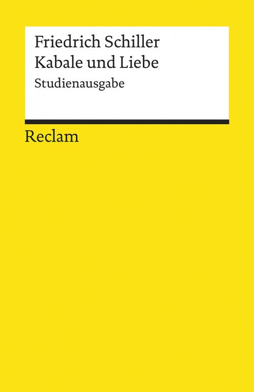 Cover-Bild Kabale und Liebe. Studienausgabe