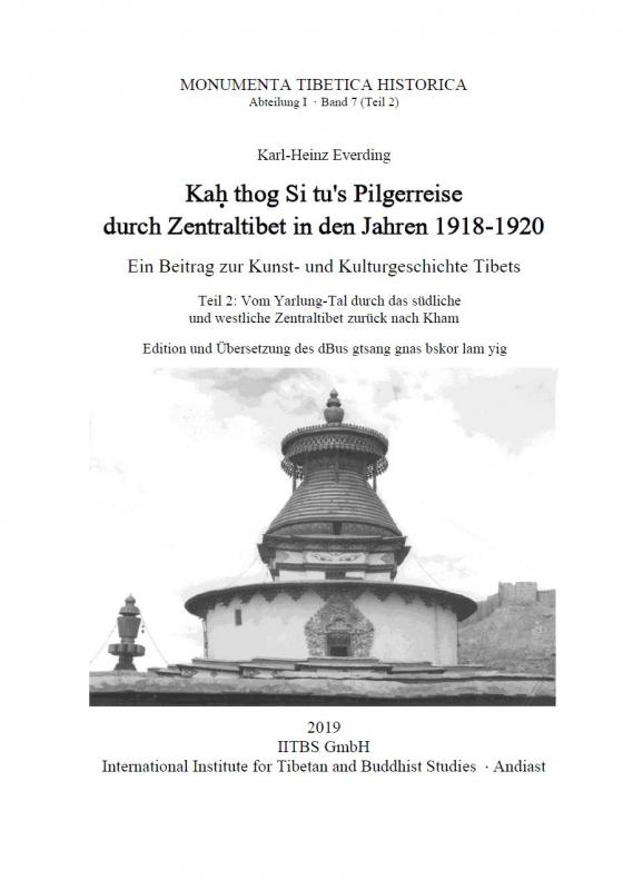 Cover-Bild Kah thog Si tu's Pilgerreise durch Zentraltibet in den Jahren 1918-1920