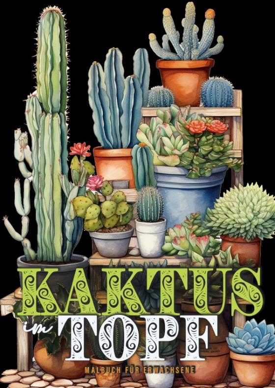 Cover-Bild Kaktus im Topf Malbuch für Erwachsene