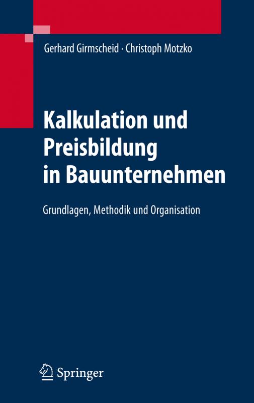 Cover-Bild Kalkulation und Preisbildung in Bauunternehmen