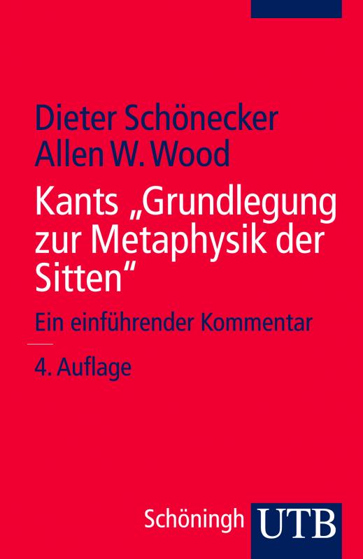 Cover-Bild Kants "Grundlegung zur Metaphysik der Sitten"