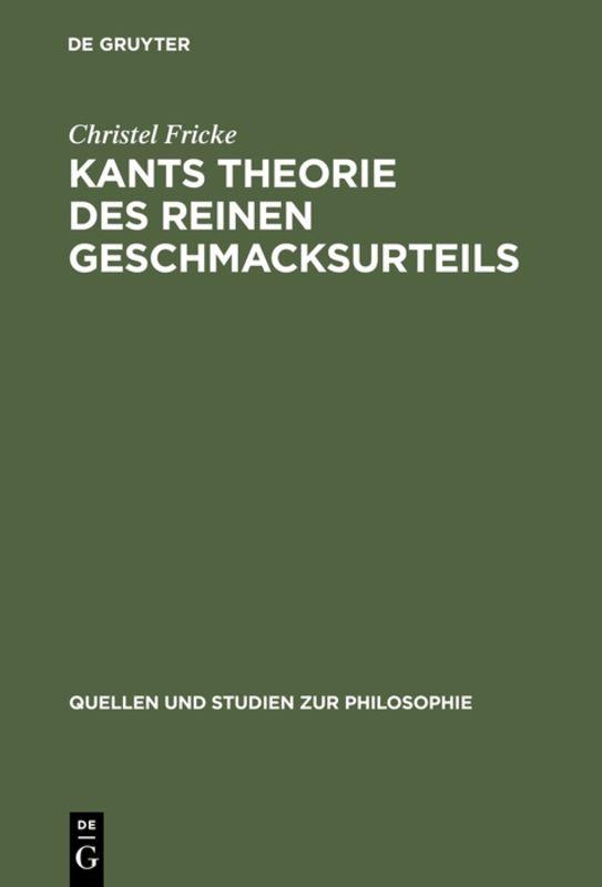 Cover-Bild Kants Theorie des reinen Geschmacksurteils