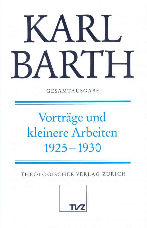 Cover-Bild Karl Barth Gesamtausgabe