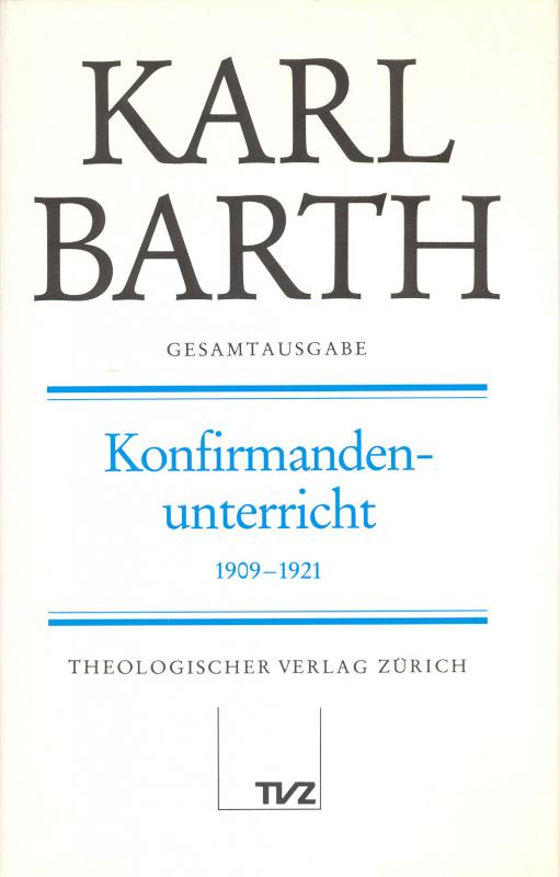 Cover-Bild Karl Barth Gesamtausgabe