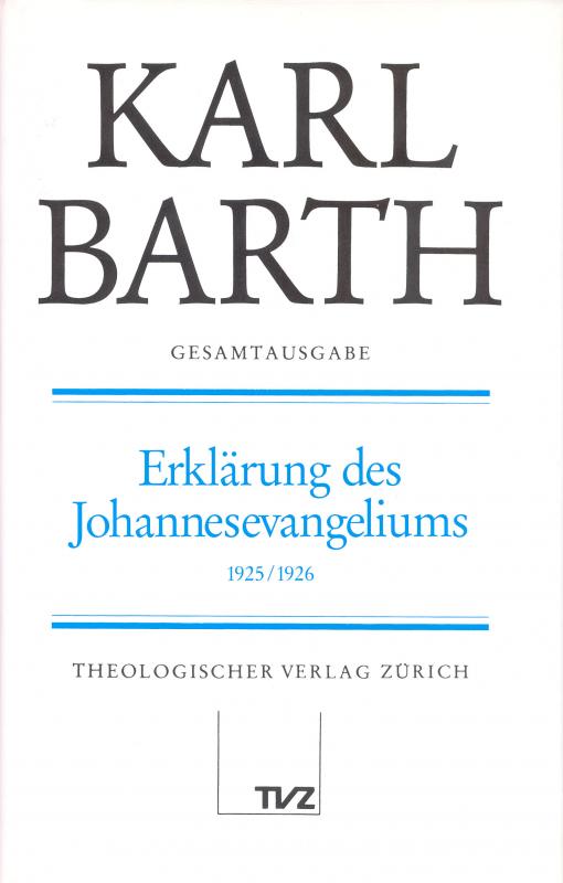 Cover-Bild Karl Barth Gesamtausgabe