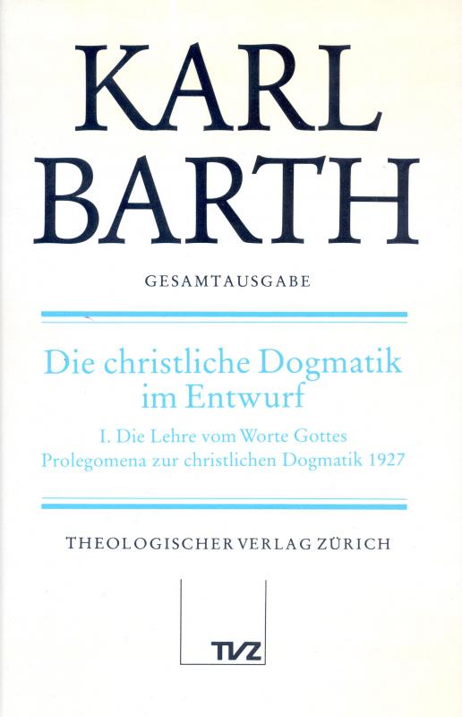 Cover-Bild Karl Barth Gesamtausgabe