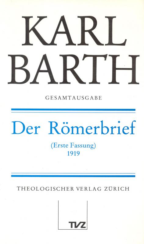 Cover-Bild Karl Barth Gesamtausgabe